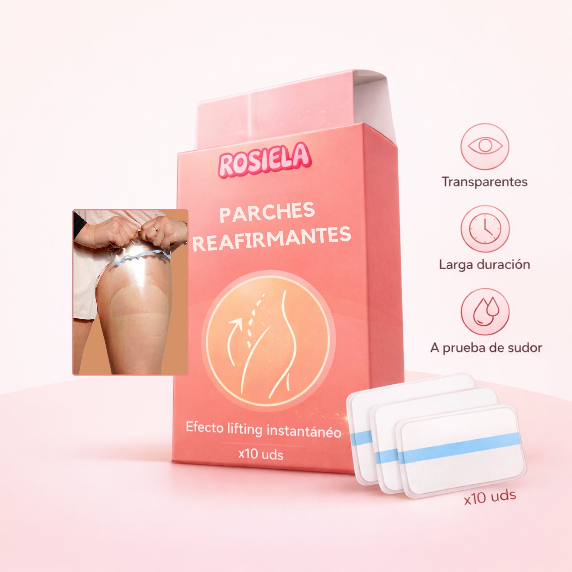 Parches Tensor Invisibles Efecto Lift & Glow