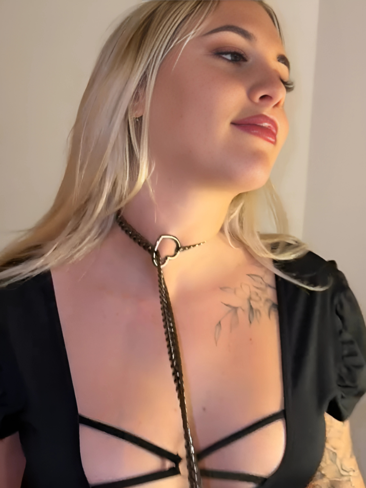 Gleitschloss-Herz-Kette