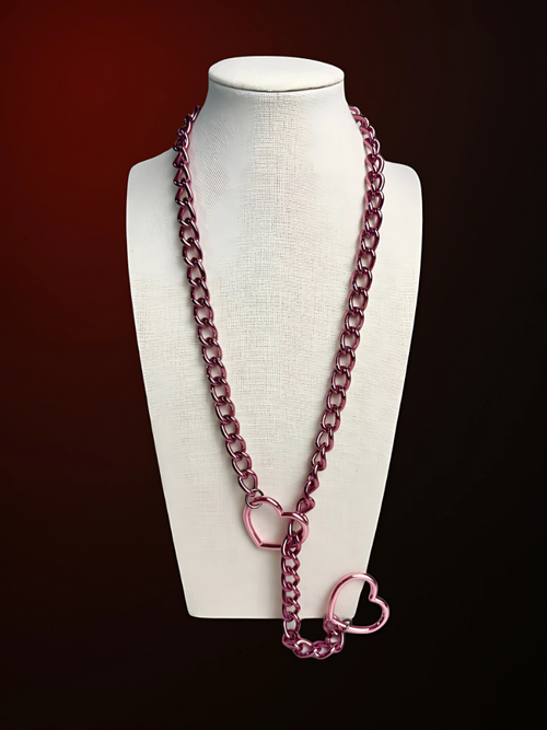 Gleitschloss-Herz-Kette