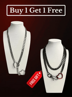 Gleitschloss-Herz-Kette