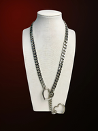 Gleitschloss-Herz-Kette